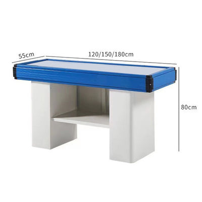 Largeur 550-1200 mm comptoir de caisse de supermarché Table en acier inoxydable comptoirs de caisse de détail