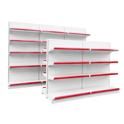 Rayonnage gondole autoportant personnalisé à 5 étagères pour supermarché et présentoir de vente au détail