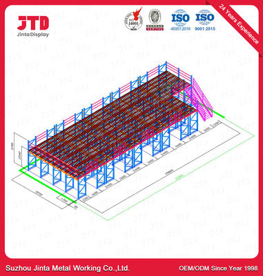 ODM 1 Ton Metal Mezzanine Floor Rack soutenu démontent