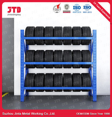 acheter Le stockage résistant de pneu en métal étire la couleur bleue adaptée aux besoins du client par longueur 2000mm online manufacture