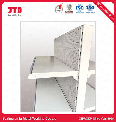 acheter Le rayonnage de magasin de gondole de côtés du double S50 saupoudrent la finition enduite online manufacture