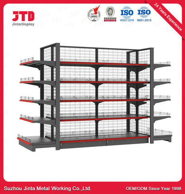 acheter Rayonnage latéral simple de gondole de supermarché d'affichage de vente au détail de magasin d'étagère de mur d'épicerie online manufacture