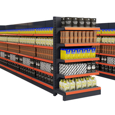 acheter Étagère à affichage métallique à quatre côtés Étagère de supermarché Publicité Gondola Étagère online manufacture