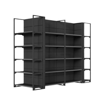 acheter Double-Sided Gondola Shelving 5-Shelf Supermarket Display Rack online manufacture