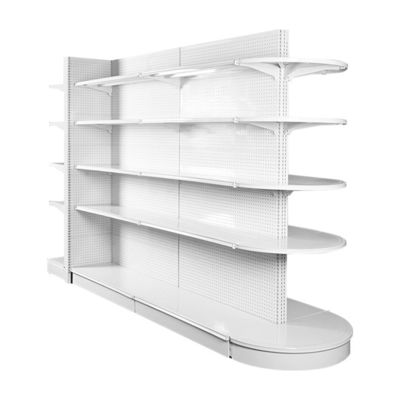 acheter Metallic Supermarket Shelving 5-Shelf Light Duty Gondola Display online manufacture