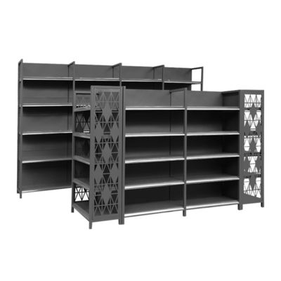 acheter Metallic Gondola Supermarket Shelves 5-Tier Customizable Retail Rack online manufacture