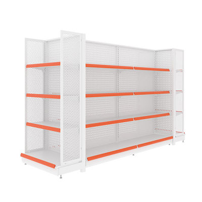 acheter 5-Shelf Metallic Supermarket Gondola Rack 80kg Capacity online manufacture