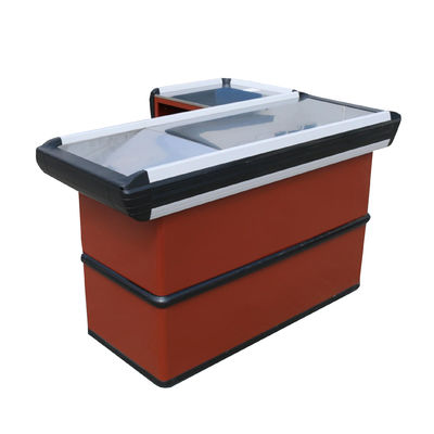 acheter Comptoir de caisse de supermarché professionnel de qualité alimentaire 304 avec certification ISO9001 et sensation au toucher améliorée de 60% online manufacture