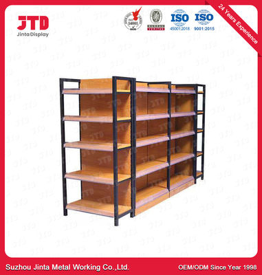 acheter Gondole Q195 en bois en acier rayonnant 1200mm 1800mm étagère de stockage de 5 rangées online manufacture