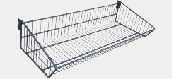 acheter support à gradins de panier de fil de 1000mm en métal enduit blanc du rayonnage 300mm online manufacture