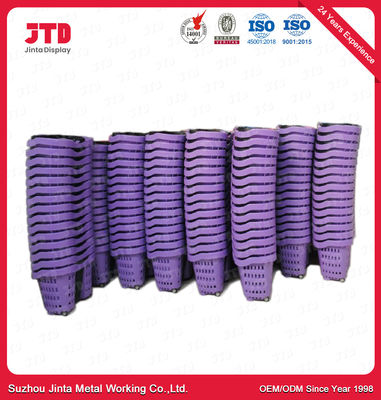acheter panier à provisions 52L en plastique avec le pourpre de couleur de poignées online manufacture