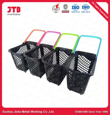 acheter Quatre déploiement en plastique de panier de chariot aux roues 65L HDPP online manufacture