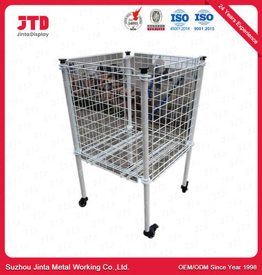 acheter Rayonnage de Mini Square Shape Wire Display avec la taille 900mm de roues online manufacture