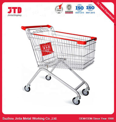 Supermarché Chariot d' achats Magasin de détail 90 / 100 / 120L Stockage Chariot d' achats