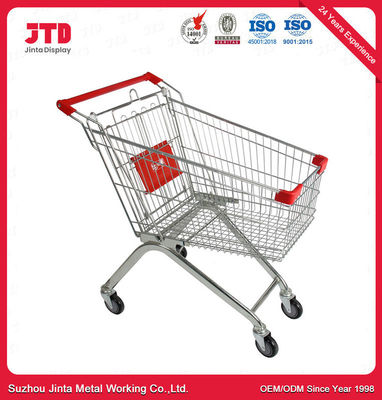 Supermarché Chariot d' achats Magasin de détail 90 / 100 / 120L Stockage Chariot d' achats