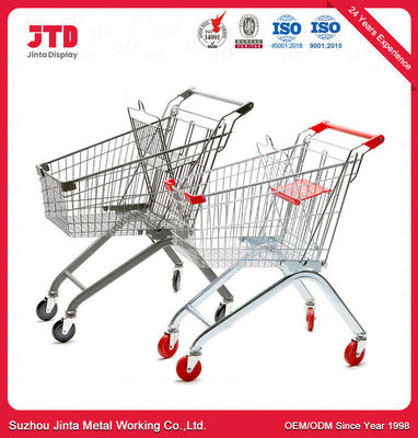 Supermarché Chariot d' achats Magasin de détail 90 / 100 / 120L Stockage Chariot d' achats