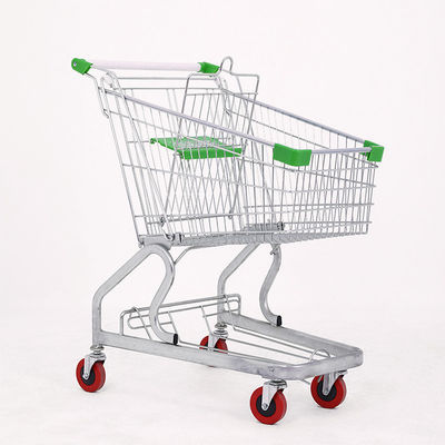 Supermarché épicerie magasin de métal chariot de shopping avec couleurs personnalisées et roues en caoutchouc