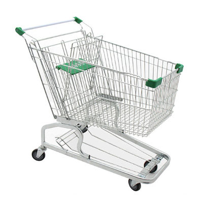 Supermarché épicerie magasin de métal chariot de shopping avec couleurs personnalisées et roues en caoutchouc