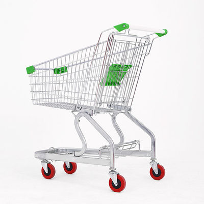 Supermarché épicerie magasin de métal chariot de shopping avec couleurs personnalisées et roues en caoutchouc