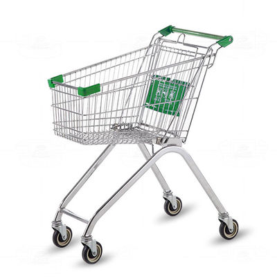 Convient Logo personnalisé Chariots de magasinage en métal Chariot pour supermarché 60L-240L