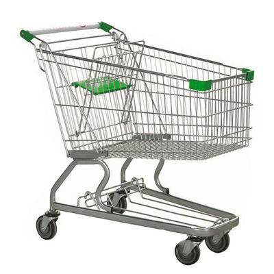 Convient Logo personnalisé Chariots de magasinage en métal Chariot pour supermarché 60L-240L