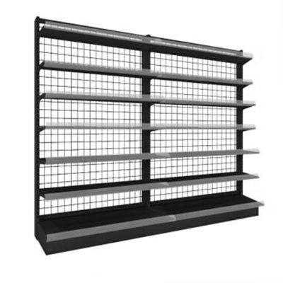 Supermarché en treillis métallique Gondola étagère affichage rack magasin étagère affichage métallique