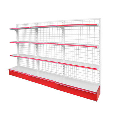 Supermarché Magasin de détail Métiers métalliques en treillis métalliques Gondolage Étagère murale Étagère de rangement