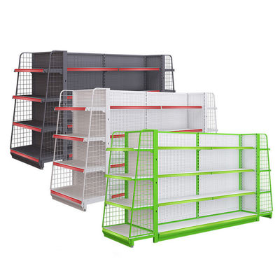 Panneau de grille en métal filet métallique supermarché magasin de proximité Display Rack en poudre revêtu