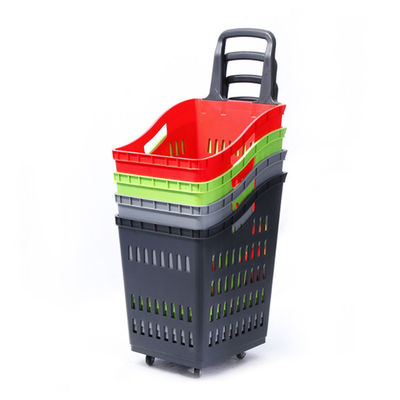 Supermarchés Panier en plastique personnalisé pour faciliter le transport