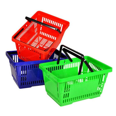 Panier en plastique pliable et portable pour l'épicerie