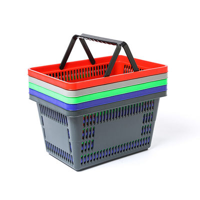 Panier en plastique pliable et portable pour l'épicerie