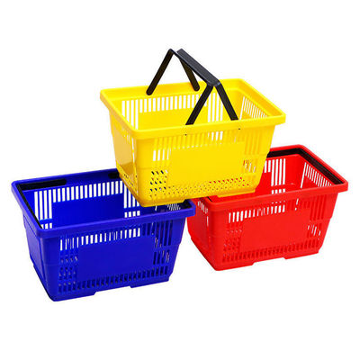 Panier en plastique pliable et portable pour l'épicerie