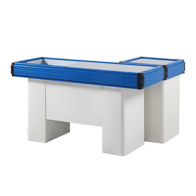 Largeur 550-1200 mm comptoir de caisse de supermarché Table en acier inoxydable comptoirs de caisse de détail