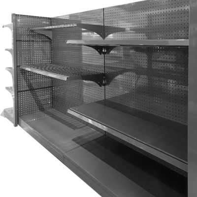 Système d'étagères de supermarché de détail en acier laminé à froid avec une capacité de charge de 30 à 80 kg par couche