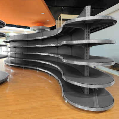 Étagère de supermarché de style moderne avec structure stable et facile à assembler