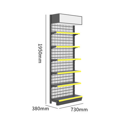 Structure en acier laminé à froid Système de rayonnages de détail pour supermarché 30 - 80 kg/couche