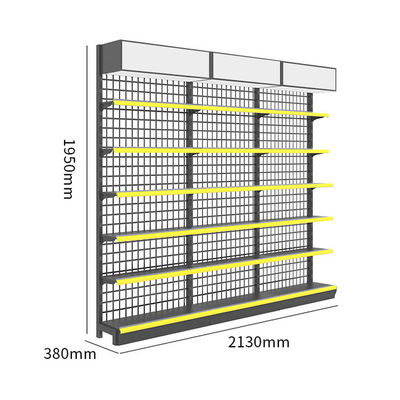 Structure en acier laminé à froid Système de rayonnages de détail pour supermarché 30 - 80 kg/couche