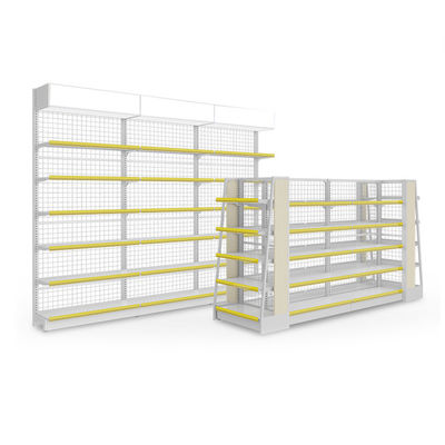 Structure en acier laminé à froid Système de rayonnages de détail pour supermarché 30 - 80 kg/couche