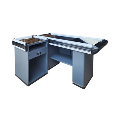 Durabilité personnalisable Compteur de caisse du supermarché Table en acier inoxydable Armoire en acier laminé à froid
