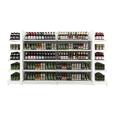 Étagère d'affichage de supermarché personnalisée avec structure robuste et couleurs personnalisées