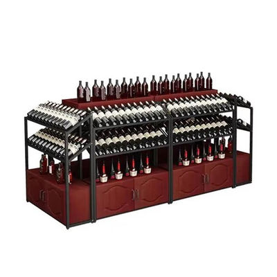 Étagère de coin en acier laminé à froid étagère de vin supermarché étagères de vin pour magasin
