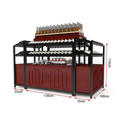 Étagère de coin en acier laminé à froid étagère de vin supermarché étagères de vin pour magasin
