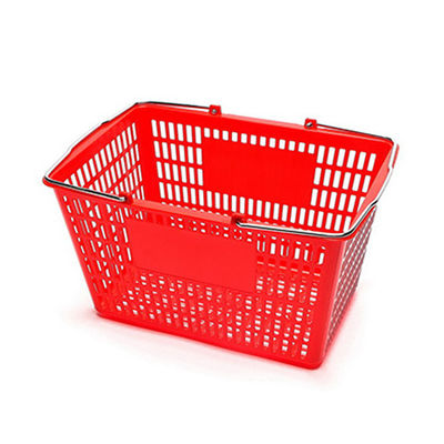 Carton d'achat en plastique à main durable 450*330*250mm Pour la pharmacie supermarché épicerie