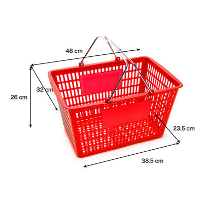 Carton d'achat en plastique à main durable 450*330*250mm Pour la pharmacie supermarché épicerie