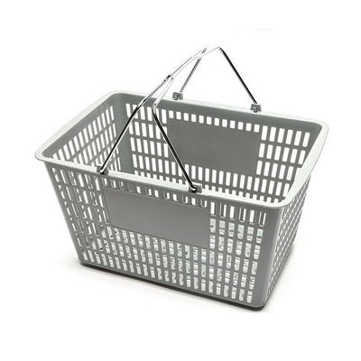 Facile à ranger panier d'achat en plastique avec logo personnalisé et personnalisation