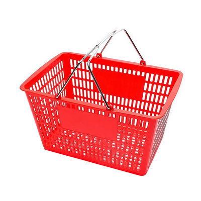 Facile à ranger panier d'achat en plastique avec logo personnalisé et personnalisation