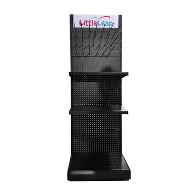 Rayonnage métallique pour outils de magasin d'alimentation avec panneau arrière perforé et finition thermolaquée, capacité de charge 50-100 kg