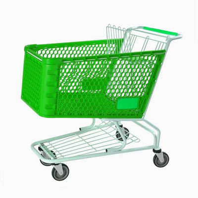 Panier de chariot en plastique avec impression de logo personnalisée, durable et léger pour la vente au détail