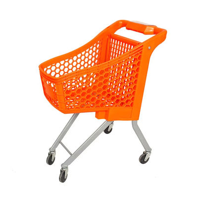 Chariot d'achat en plastique à 4 roues, facile à déplacer, supermarché, panier pour enfants