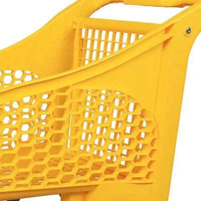 Chariot d'achat en plastique à 4 roues, facile à déplacer, supermarché, panier pour enfants
